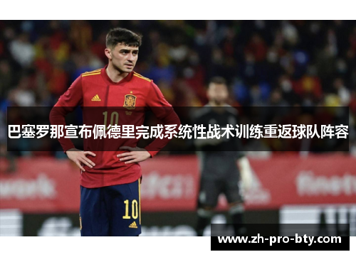 巴塞罗那宣布佩德里完成系统性战术训练重返球队阵容